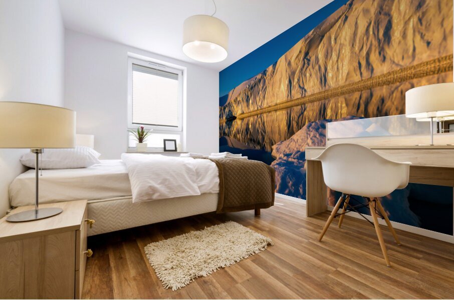 MIDNIGHT SUN ON ICE Mural print