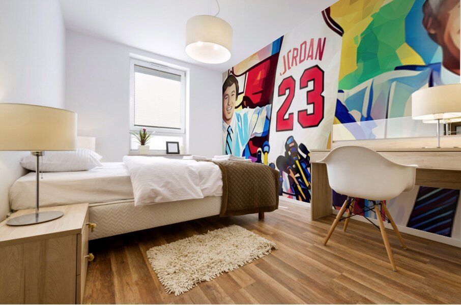 Michael Jordan Draft Day Jersey Art Mural print