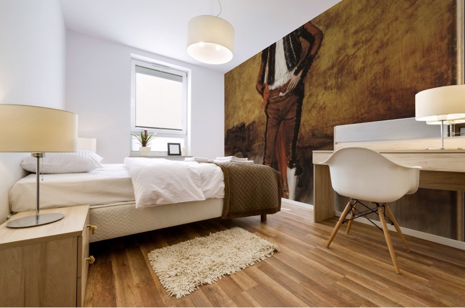 La toilette du torero Mural print