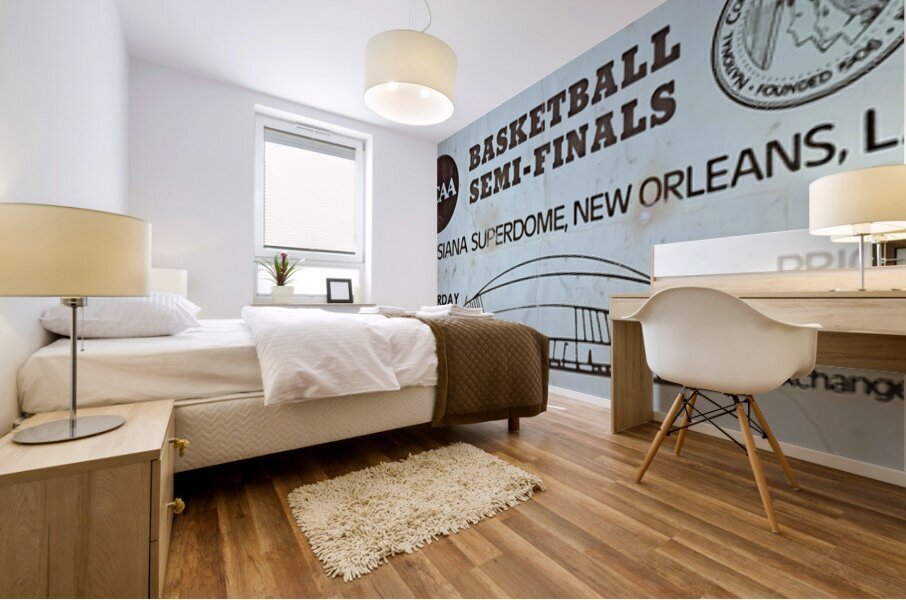 1982 NCAA Mens Basketball Semi Finals Ticket Art Mural print