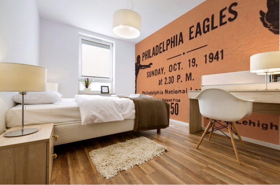 1941 Philadelphia Eagles Ticket Art | Row One Brand Mural print