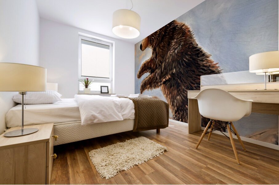 IMG 4326 grizzly cub looking for mama Mural print