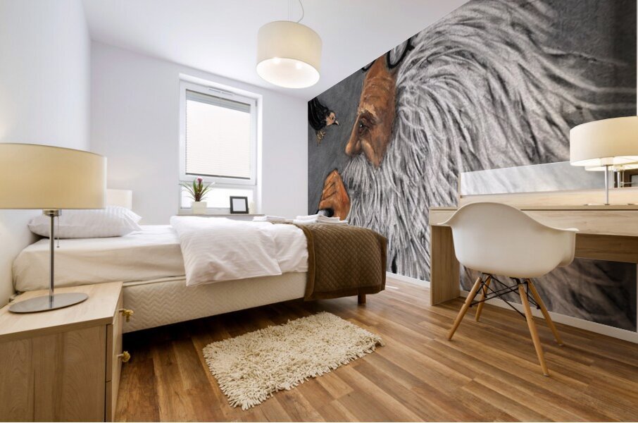 IMG 4234 Bird hits motorcycle rider Mural print