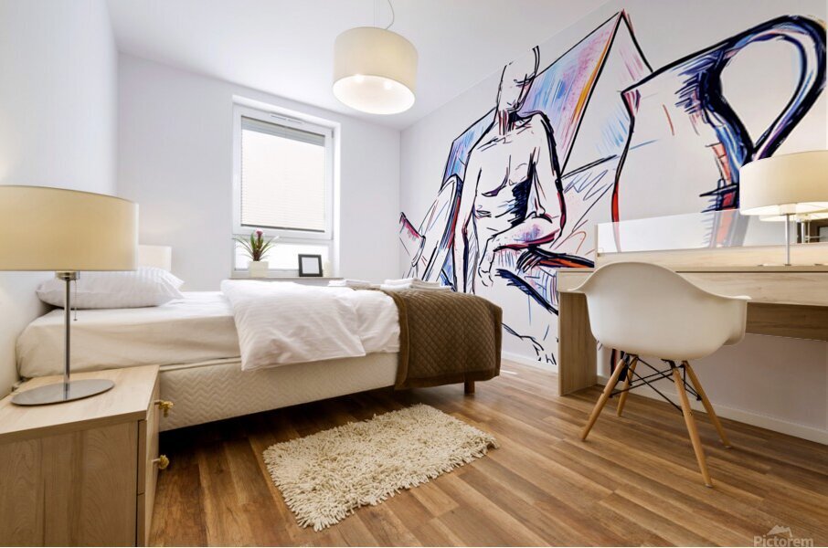 ArtXcl 318 man still life Petre Mural print