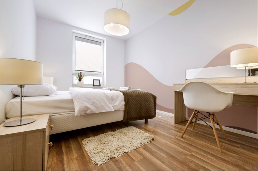 Minimalist art painting. a Mural print