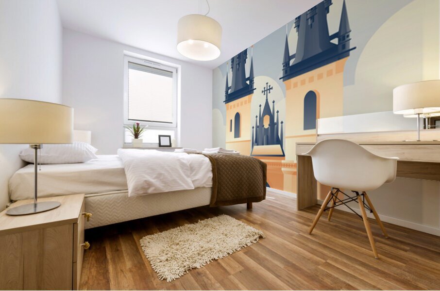 Prague city  Mural print