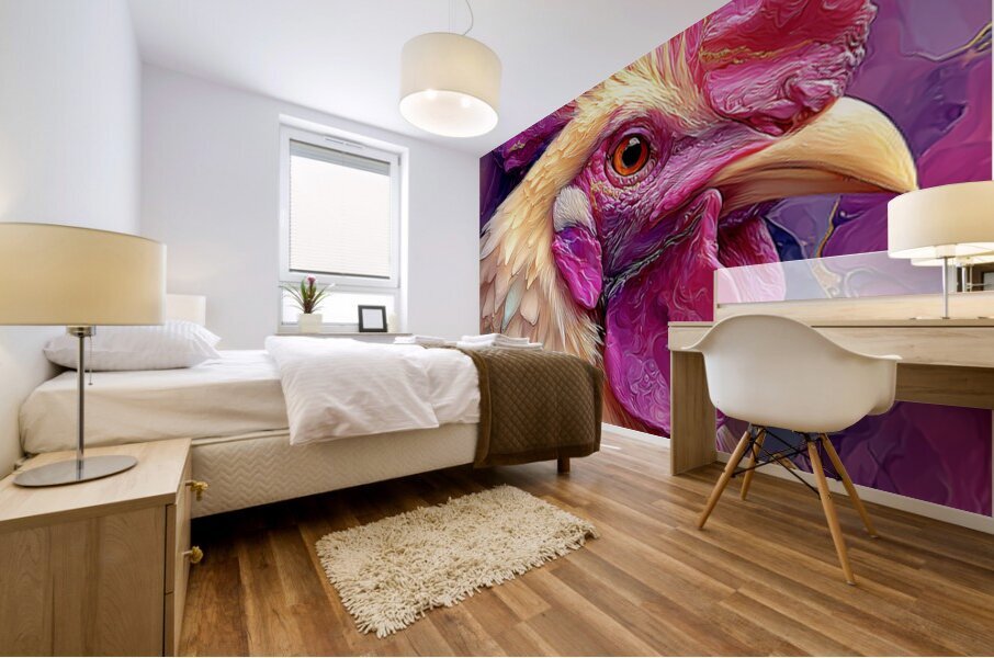 Rooster One Mural print