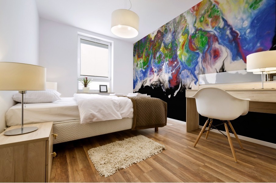 Color burst Mural print