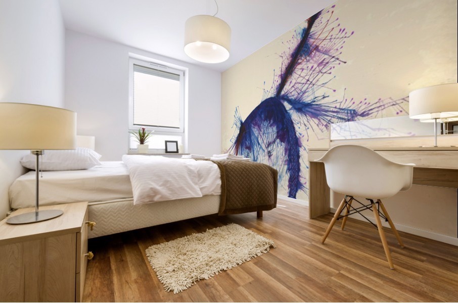 Frailed Feathers Mural print