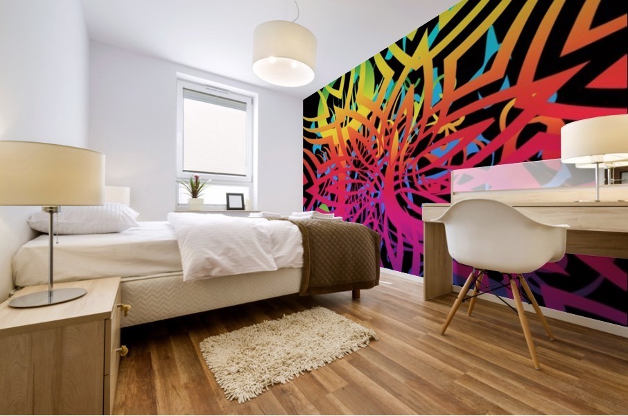 Abstract jungle Mural print
