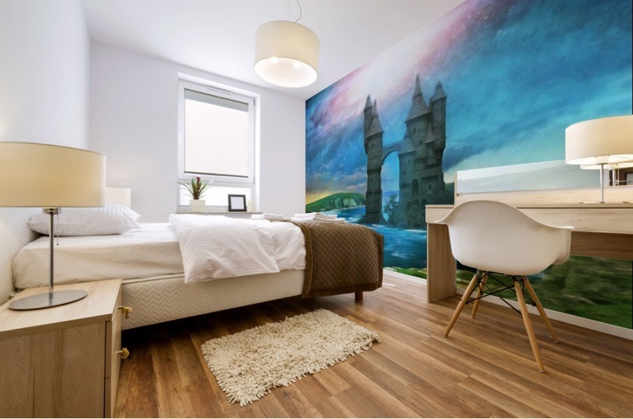 The Castle in the Sea Mural print