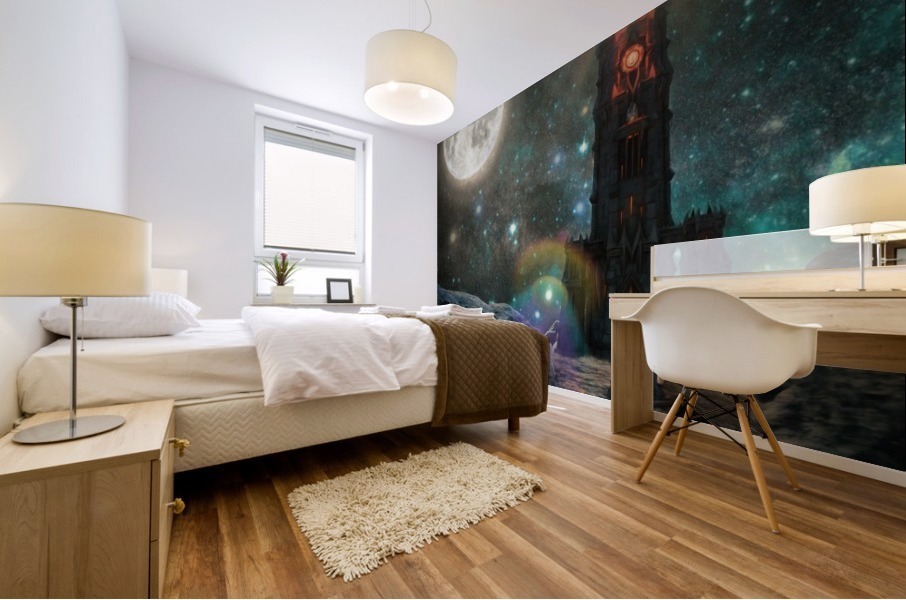 Crystallo Procidat Deceptionem or the Holographic Crystal Mural print