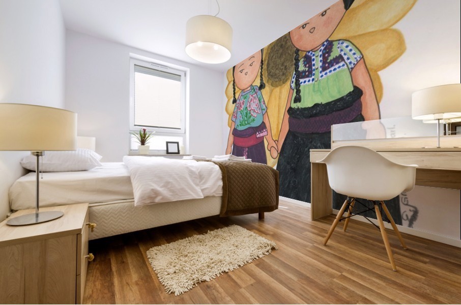 Mexican Tzotziles dolls Mural print