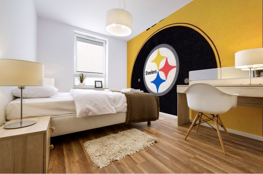 1968 Pittsburgh Football Helmet Art Mural print