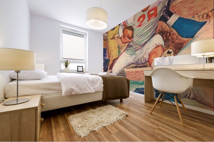 1959 Football Leap Mural print