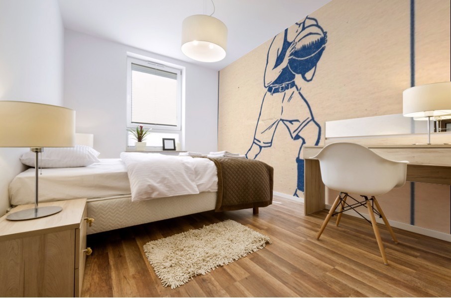 1921 Basketball Schedule Art  Mural print