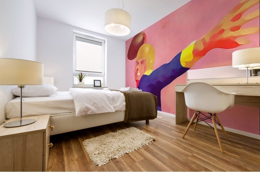 Quarterback Art_Vintage Football Artwork Prints_Row One Abstract Sports Art Mural print