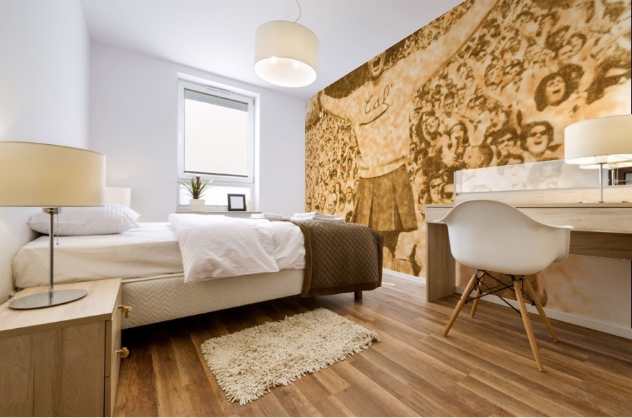 Cal Bear Cheerleader Mural print