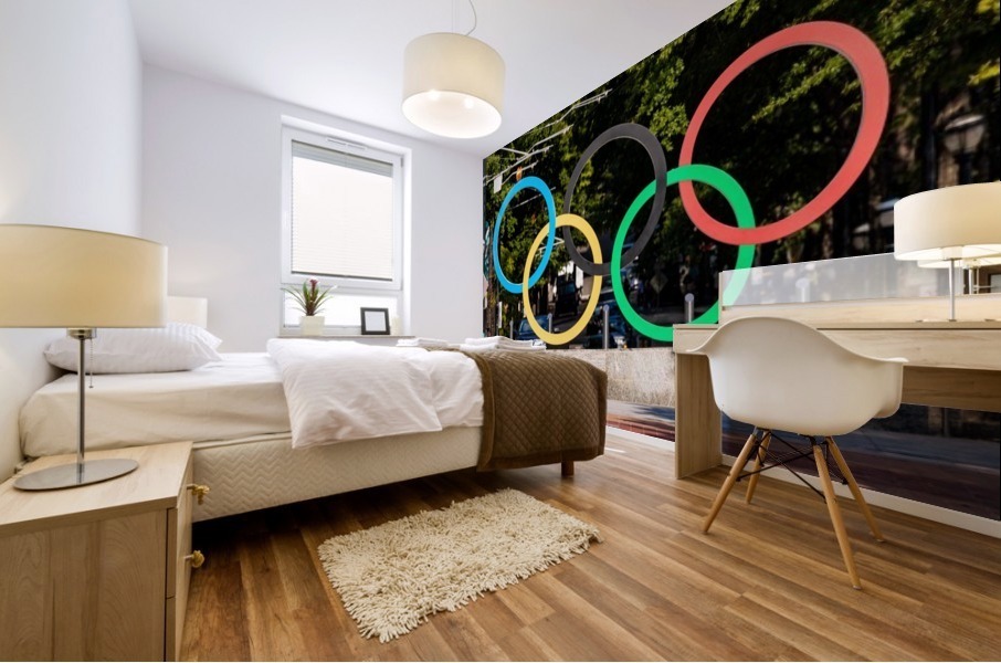 Olympic Rings   The Spectacular at Centennial Park Atlanta 7564 Mural print