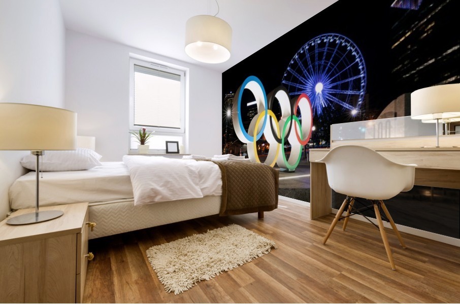 Olympic Rings   The Spectacular at Centennial Park Atlanta 4568 Mural print