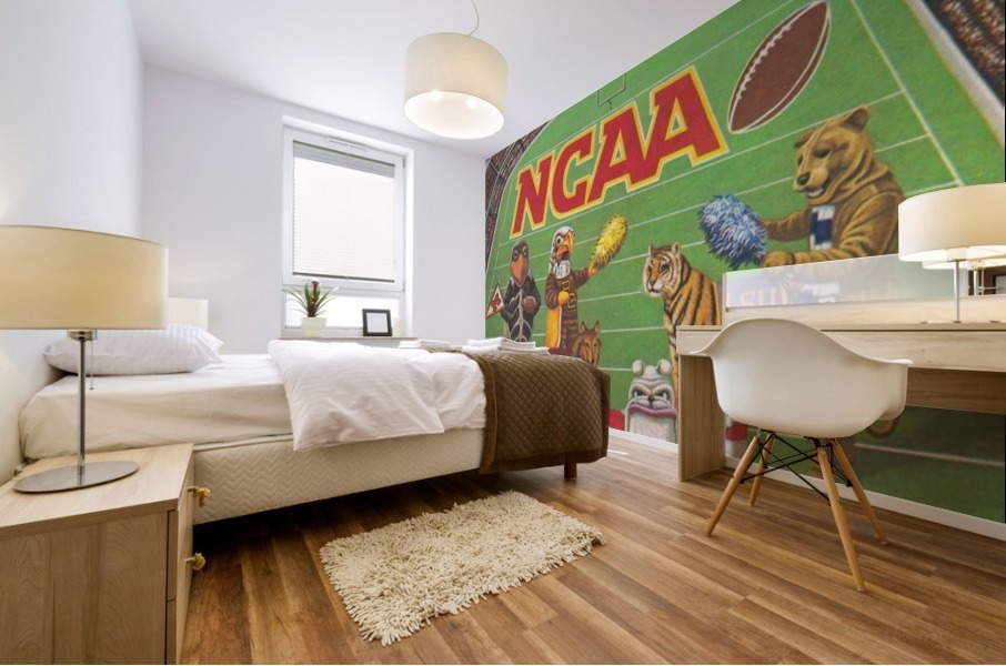 1984 NCAA Football Ad Art Mural print