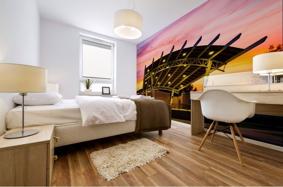 Sunrise at Lady Antebellum Pavilion in Columbia County   Evans GA 6810 Mural print