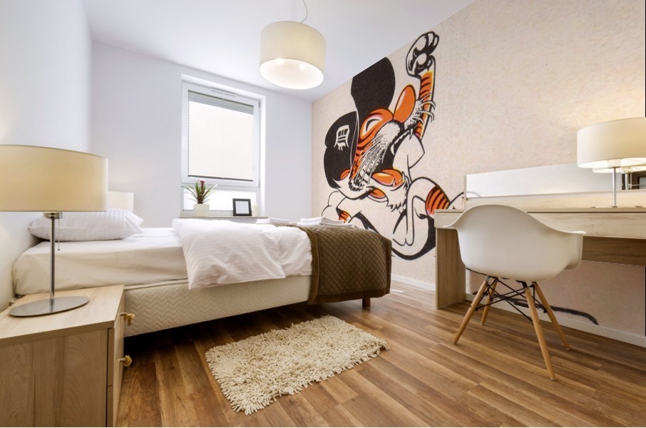 1971_Major League Baseball_Detroit Tigers_Best Sports Cartoons Mural print