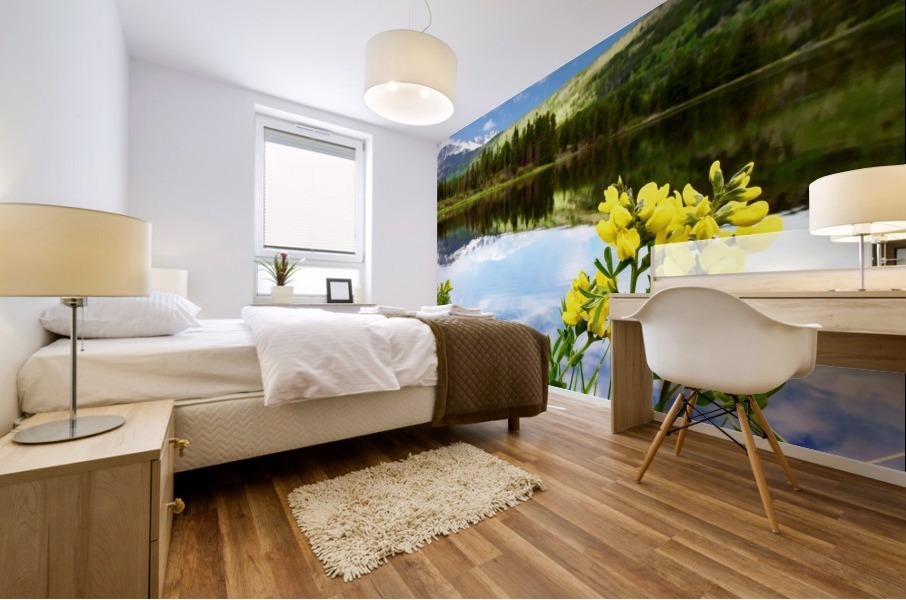 Flowers by the Bear Lake Mural print