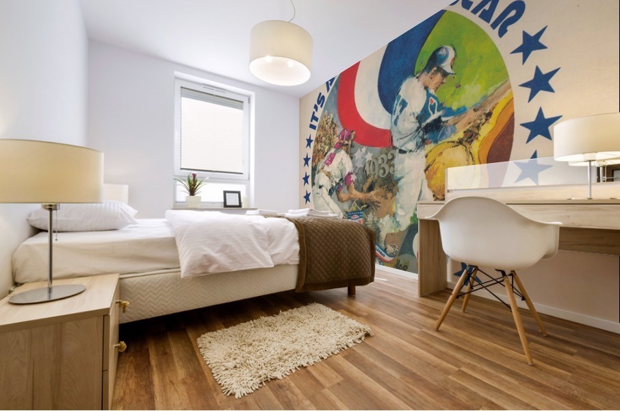 its an all star year atlanta 1972 baseball art Mural print