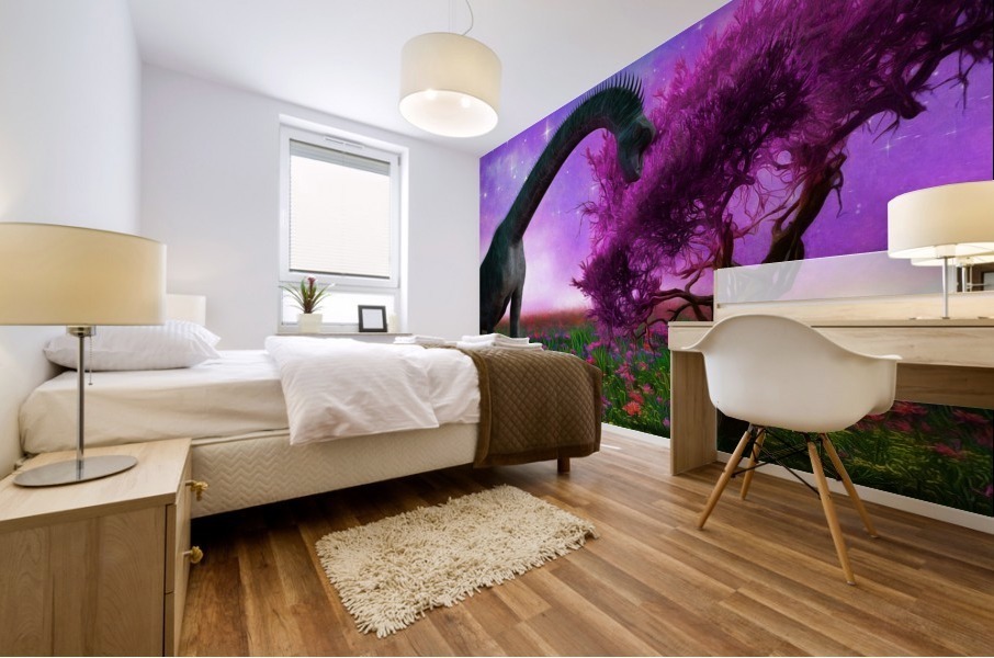 The Lonely Walker Mural print