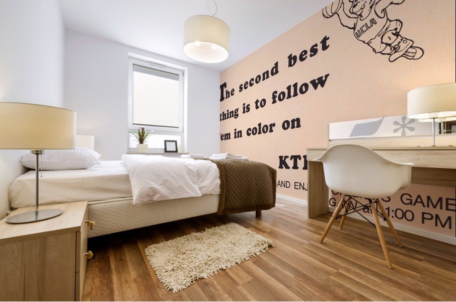 KTLA Channel 5 TV Los Angeles Advertisement UCLA Basketball Mural print