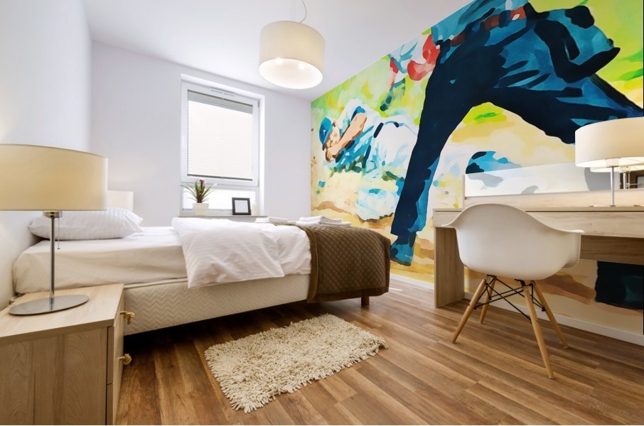 Safe at Home Mural print