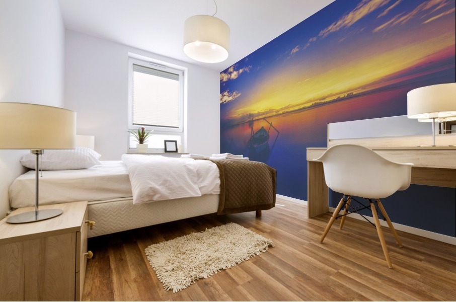 Sea-Side-Meditation Mural print