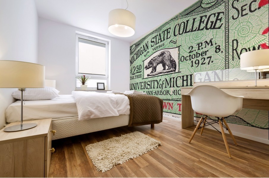 1927 Michigan State vs. Michigan Mural print