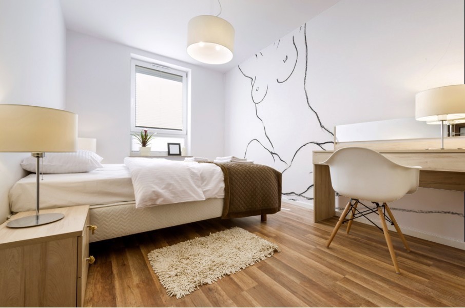 Anna_ pencil Mural print