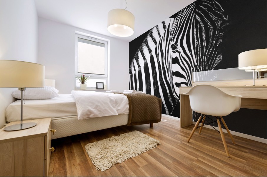 Zebra Portrait Mural print