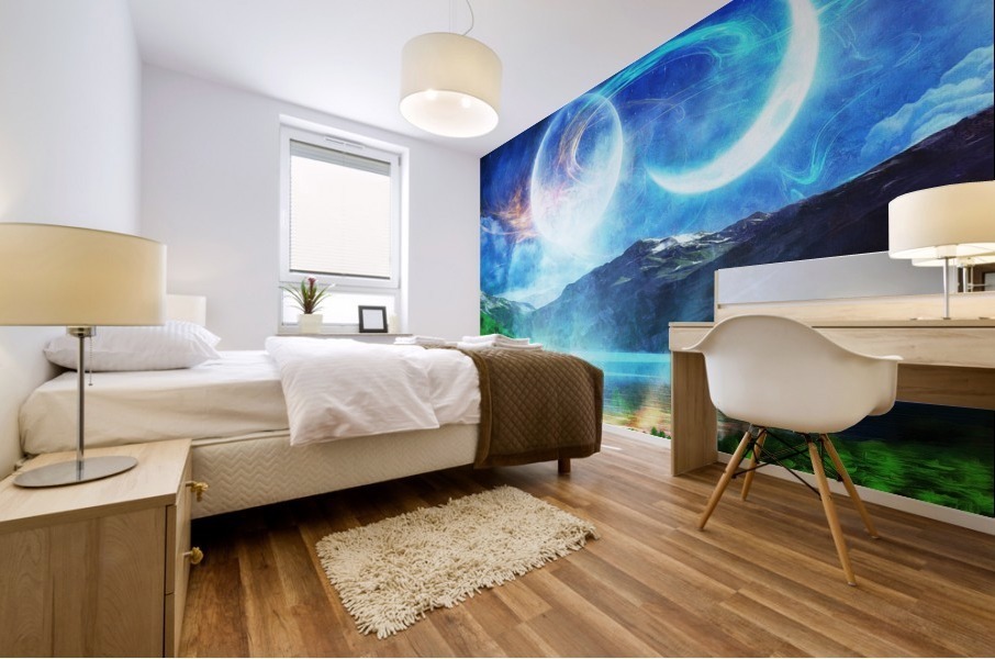 The Lake of Light Mural print