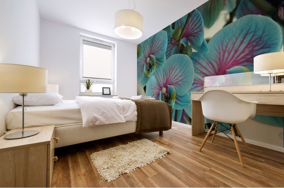 Orchid vibrant Mural print