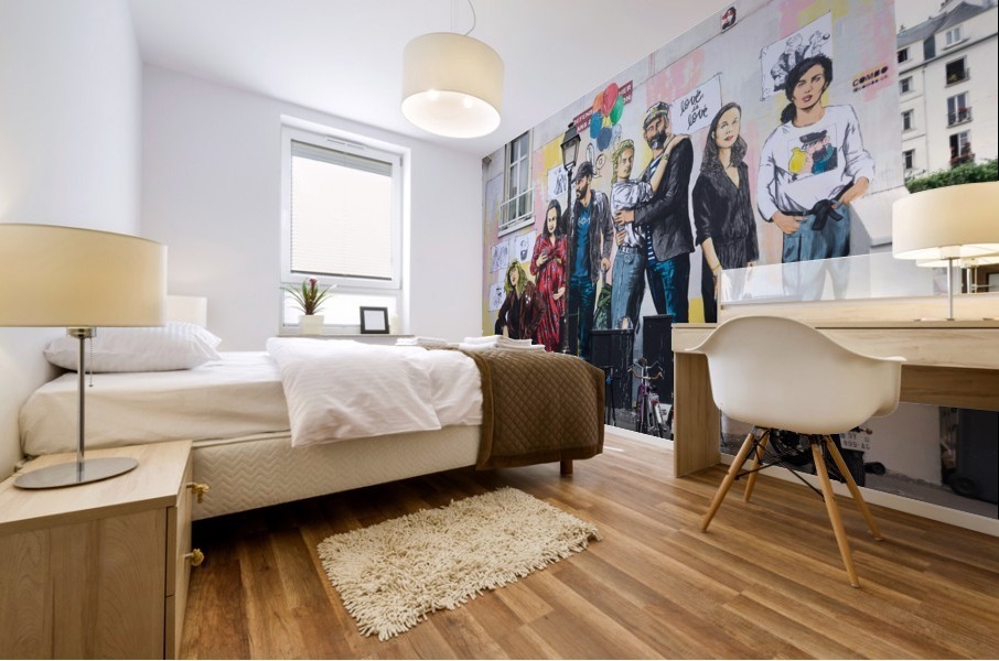 Dans Le Marais Mural print