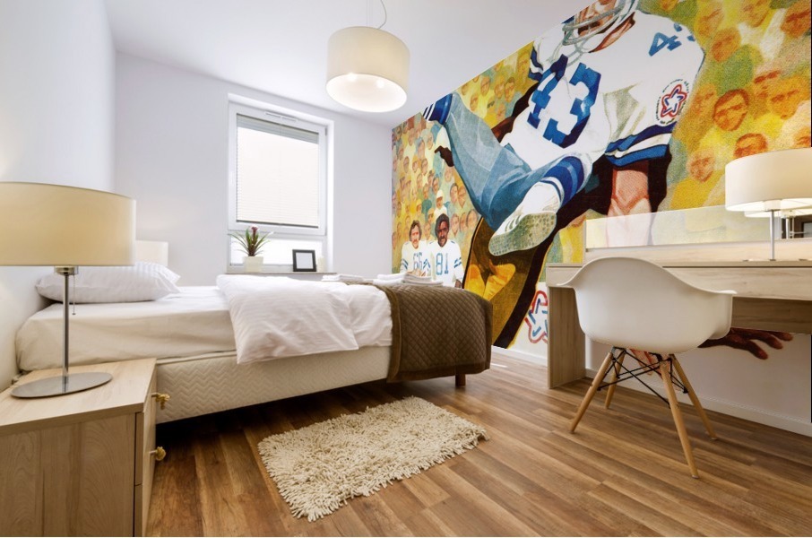 1976 Dallas Cowboys Retro Football Art Mural print