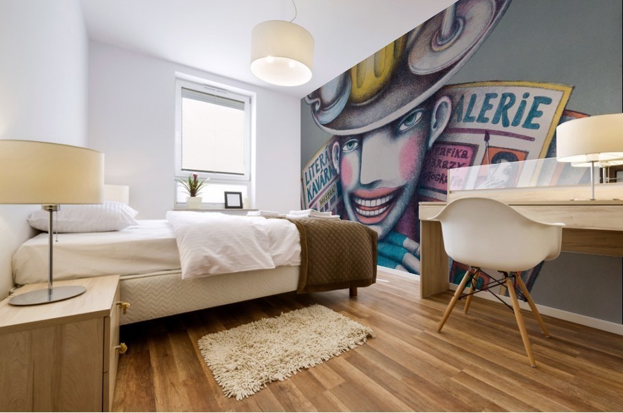 At the Hanging Coffee 1 Mural print