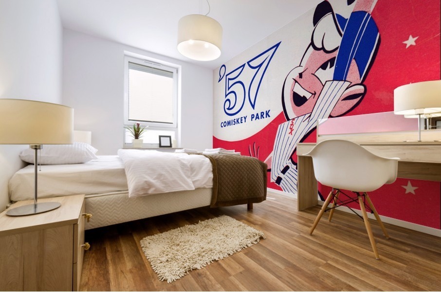 1957_Major League Baseball_Chicago White Sox_Vintage Score Book Wall Art Mural print