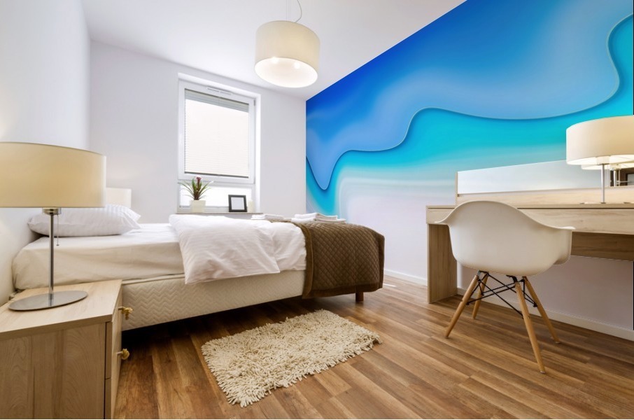 ABSTRATO BLUR 14A   80X60   06 07 2020 Mural print
