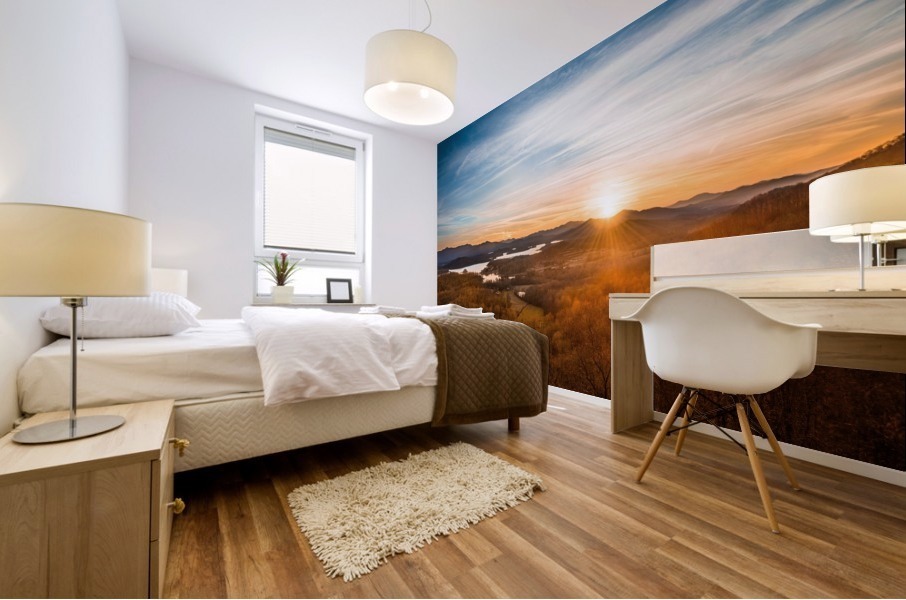 nature horizon wilderness Mural print