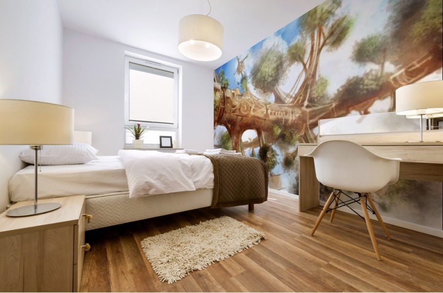Tree Ship Mural print