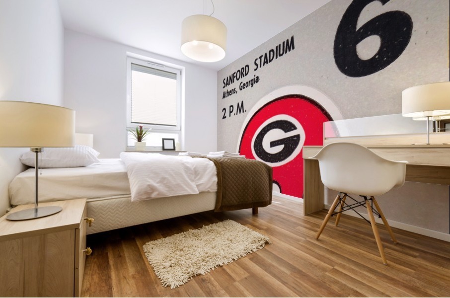 1975 Auburn vs. Georgia Mural print