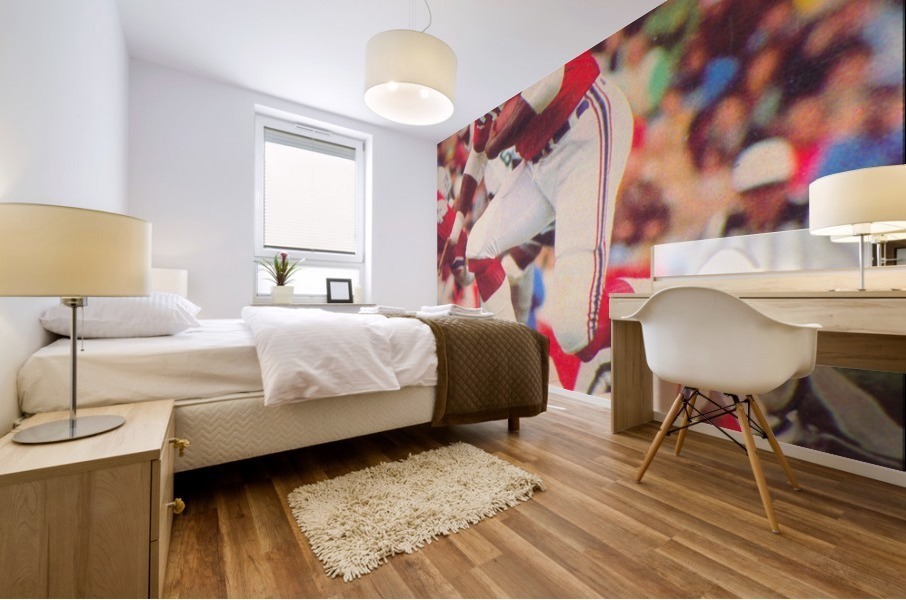 1979 New England Patriots Retro Football Art Mural print