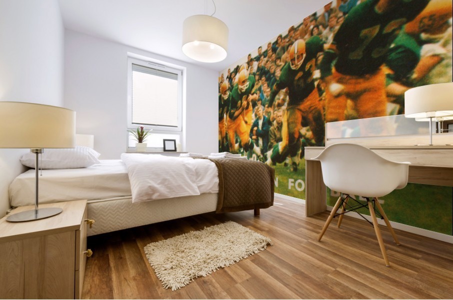 1965 oregon duck football art Mural print