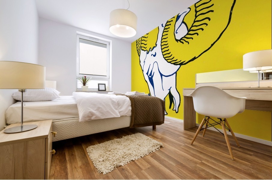 Vintage 1958 Los Angeles Rams Art Mural print