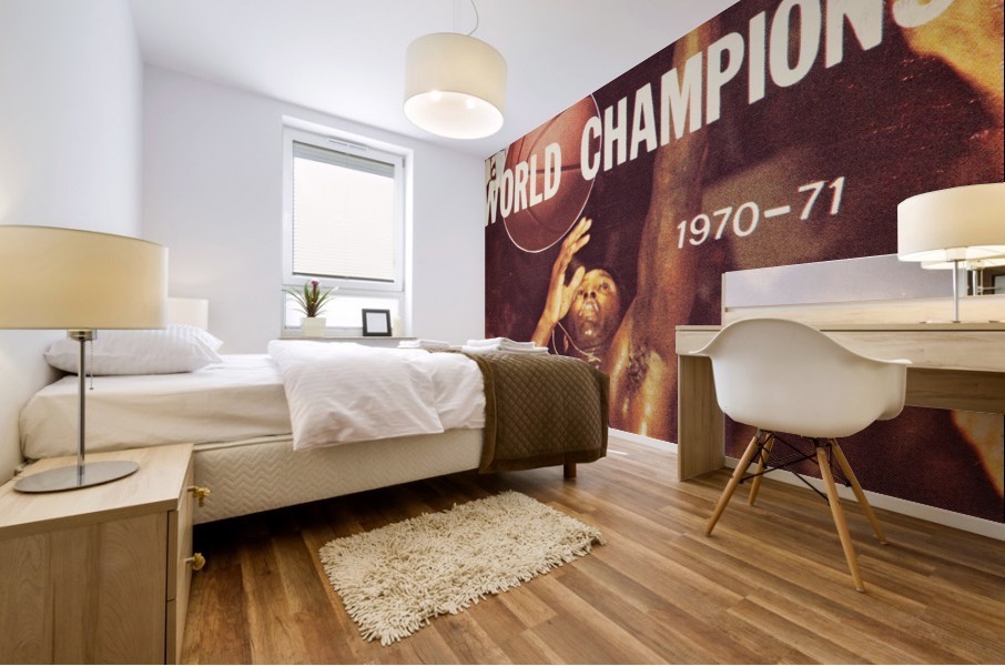 1970 new york knicks world champions madison square garden nyc Mural print
